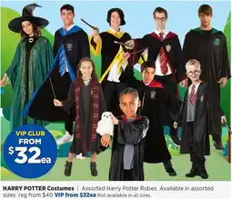 Spotlight HARRY POTTER Costumes offer
