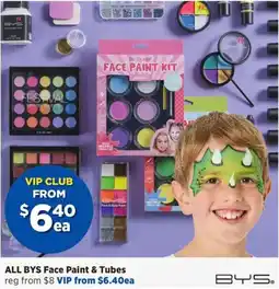 Spotlight ALL BYS Face Paint & Tubes offer