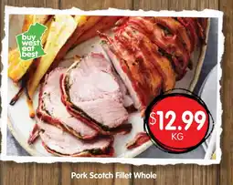 Spudshed Pork Scotch Fillet Whole offer