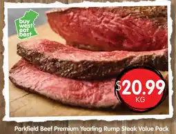 Spudshed Parkfield Beef Premium Yearling Rump Steak Value Pack offer
