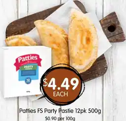 Spudshed Patties FS Party Pastie offer