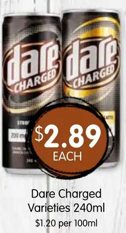 Spudshed Dare Charged Varieties offer