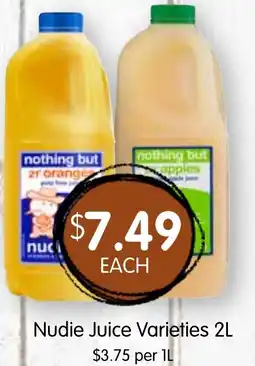 Spudshed Nudie Juice Varieties offer