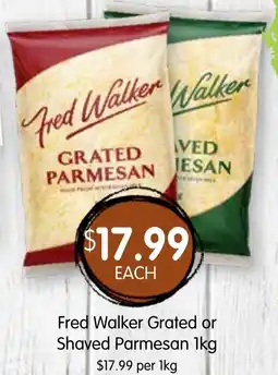Spudshed Fred Walker Grated or Shaved Parmesan offer