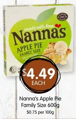 Spudshed Nanna's Apple Pie Family Size offer
