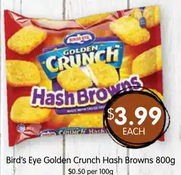 Spudshed Bird's Eye Golden Crunch Hash Browns offer