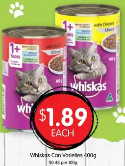 Spudshed Whiskas Can Varieties offer