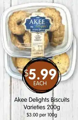 Spudshed Akee Delights Biscuits Varieties offer