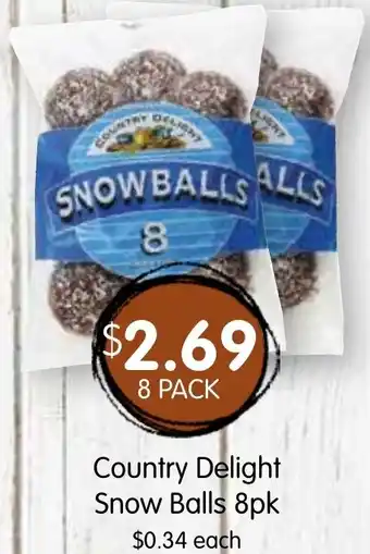 Spudshed Country Delight Snow Balls offer