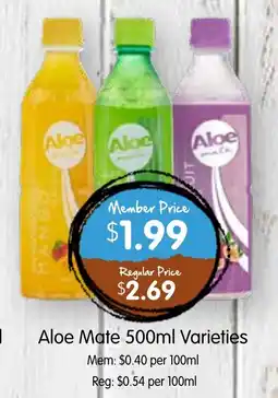 Spudshed Aloe Mate Varieties offer