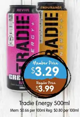 Spudshed Tradie Energy offer
