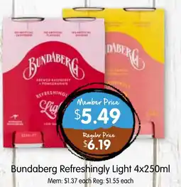 Spudshed Bundaberg Refreshingly Light offer