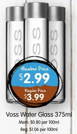 Spudshed Voss Water Glass offer
