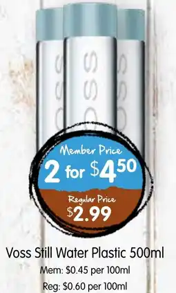 Spudshed Voss Still Water Plastic offer