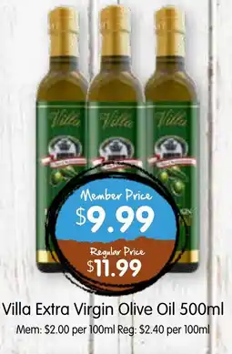 Spudshed Villa Extra Virgin Olive Oil offer