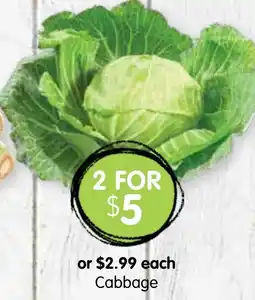 Spudshed Cabbage offer