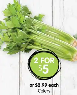 Spudshed Celery offer