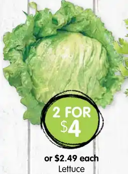 Spudshed Lettuce offer