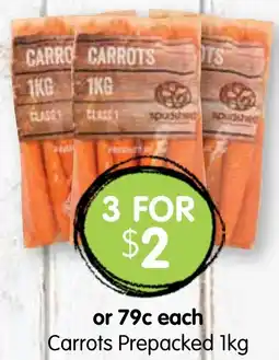 Carrots Prepacked