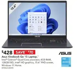 Harvey Norman Asus Vivobook Go 15 Laptop offer