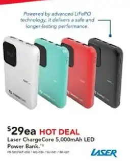 Harvey Norman Laser ChargeCore 5,000mAh LED offer