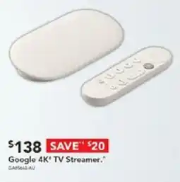 Harvey Norman Google 4K' TV Streamer offer