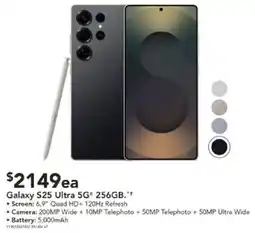 Harvey Norman Galaxy S25 Ultra 5G 256GB offer