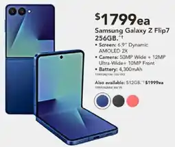 Harvey Norman Samsung Galaxy Z Flip7 256GB offer