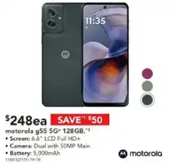 Harvey Norman motorola g55 5G 128GB offer