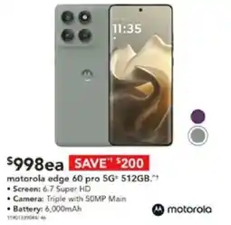 Harvey Norman motorola edge 60 pro 5G 512GB offer