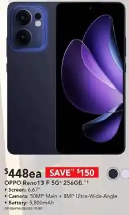 Harvey Norman OPPO Reno13 F 5G 256GB offer