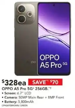 Harvey Norman OPPO A5 Pro 5G 256GB offer