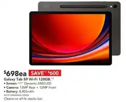Harvey Norman Galaxy Tab S9 Wi-Fi 128GB offer