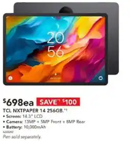 Harvey Norman TCL NXTPAPER 14 256GB offer