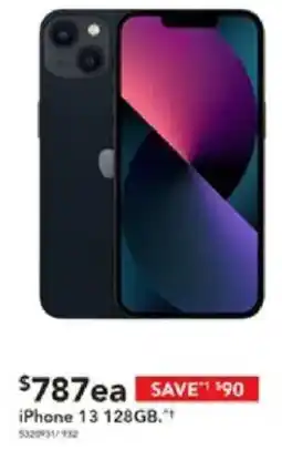 Harvey Norman iPhone 13 128GB offer