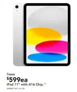 Harvey Norman iPad 11 with A16 Chip offer