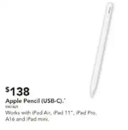 Harvey Norman Apple Pencil USB-C offer