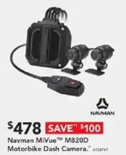 Harvey Norman Navman MiVue M820D Motorbike Dash Camera offer