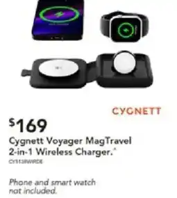 Harvey Norman Cygnett Voyager MagTravel 2-in-1 Wireless Charger offer