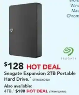 Harvey Norman Seagate Expansion 2TB Portable Hard Drive offer