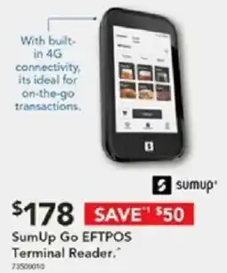 Harvey Norman Sum Up Go EFTPOS Terminal Reader offer