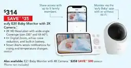 Harvey Norman eufy E20 Baby Monitor with 2K Camera offer