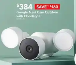 Harvey Norman Google Nest Cam Outdoor with Floodlight offer