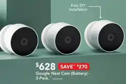 Harvey Norman Google Nest Cam Battery 3-Pack offer