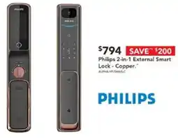 Harvey Norman Philips 2-in-1 External Smart Lock offer