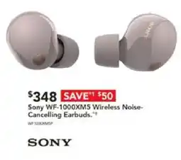Harvey Norman Sony WF-1000XM5 Wireless Noise- Cancelling Earbuds offer