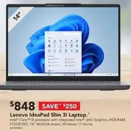 Harvey Norman Lenovo IdeaPad Slim 3i Laptop offer