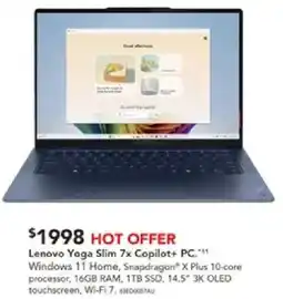 Harvey Norman Lenovo Yoga Slim 7x Copilot+ PC offer