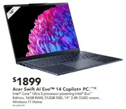 Harvey Norman Acer Swift Al EvoTM 14 Copilot+ PC offer