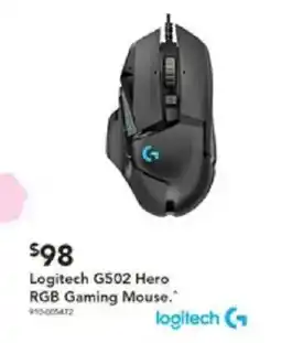 Harvey Norman Logitech G502 Hero RGB Gaming Mouse offer